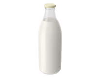 Milk in a bottle